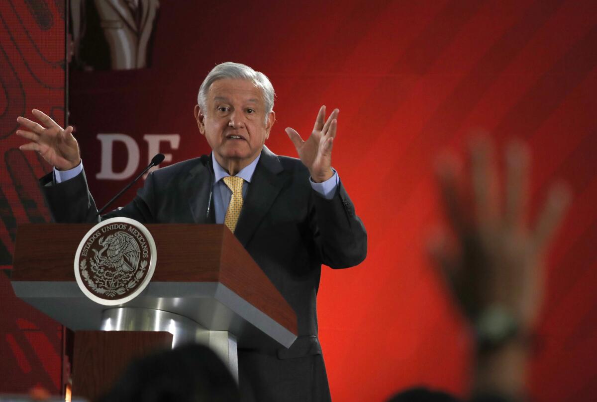 Fotografía de archivo del 8 de marzo de 2019 del presidente mexicano, Andrés Manuel López Obrador