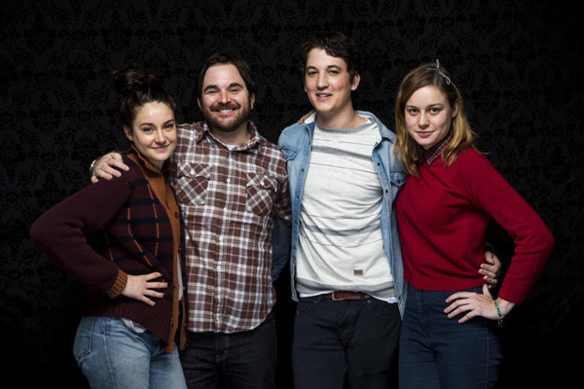 "The Spectacular Now's" James Ponsoldt, second from left, with, Shailene Woodley, left, Miles Teller and Brie Larson, plans to tackle a screen adaptation of the musical "Pippin."