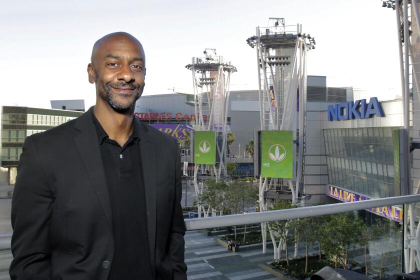BET president Stephen Hill, here at the LA Live campus in 2013, moderated a conversation on the #BlackLivesMatter movement that was part of a series of talks hosted by BET during the network's weekend of activities leading up to its Sunday awards show.