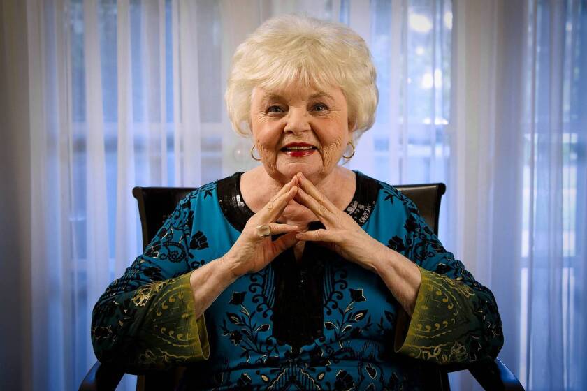 Character actress June Squibb at the Four Seasons hotel in Los Angeles.