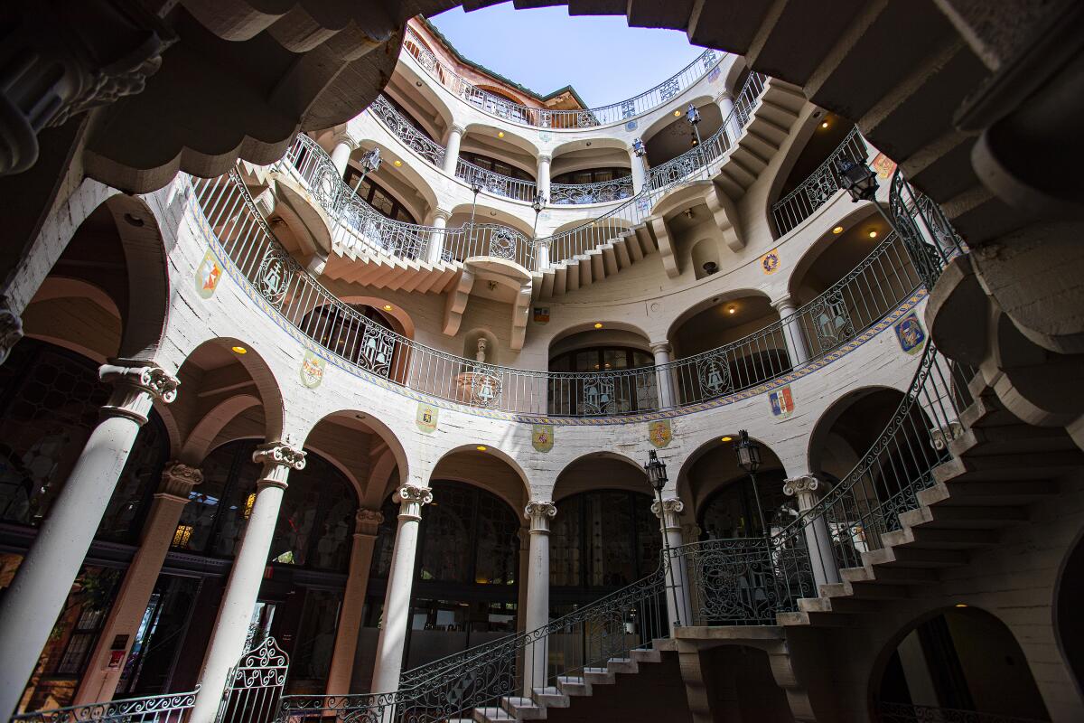 A view of the International Rotunda inside the historic Mission Inn