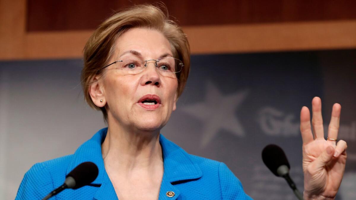 Sen. Elizabeth Warren (D-Mass.) said fighting her fellow Democrats who are willing to accept changes to the Dodd-Frank act's reforms has made her “enormously frustrated.”