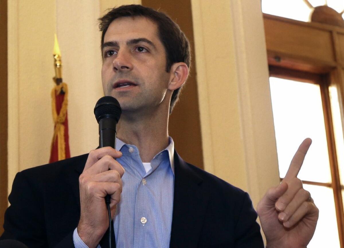 Sen. Tom Cotton (R-Ark.) drafted a letter signed by 46 of his Republicans colleagues that warned Iranian leaders about making a deal on nuclear weapons with the Obama administration.