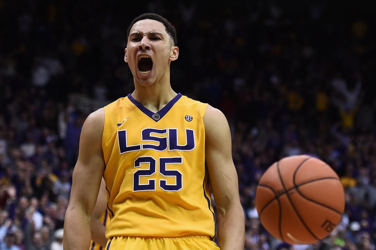 Ben Simmons averaged 19.2 points, 11.8 rebounds and 4.8 assists per game for LSU last season.