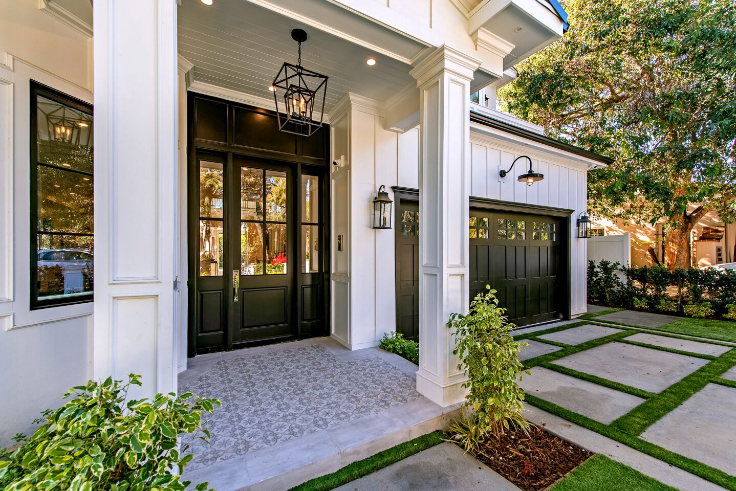 Listed for $8.899 million, the newly built home sits on a tree-lined street in the desirable North of Montana area of Santa Monica.