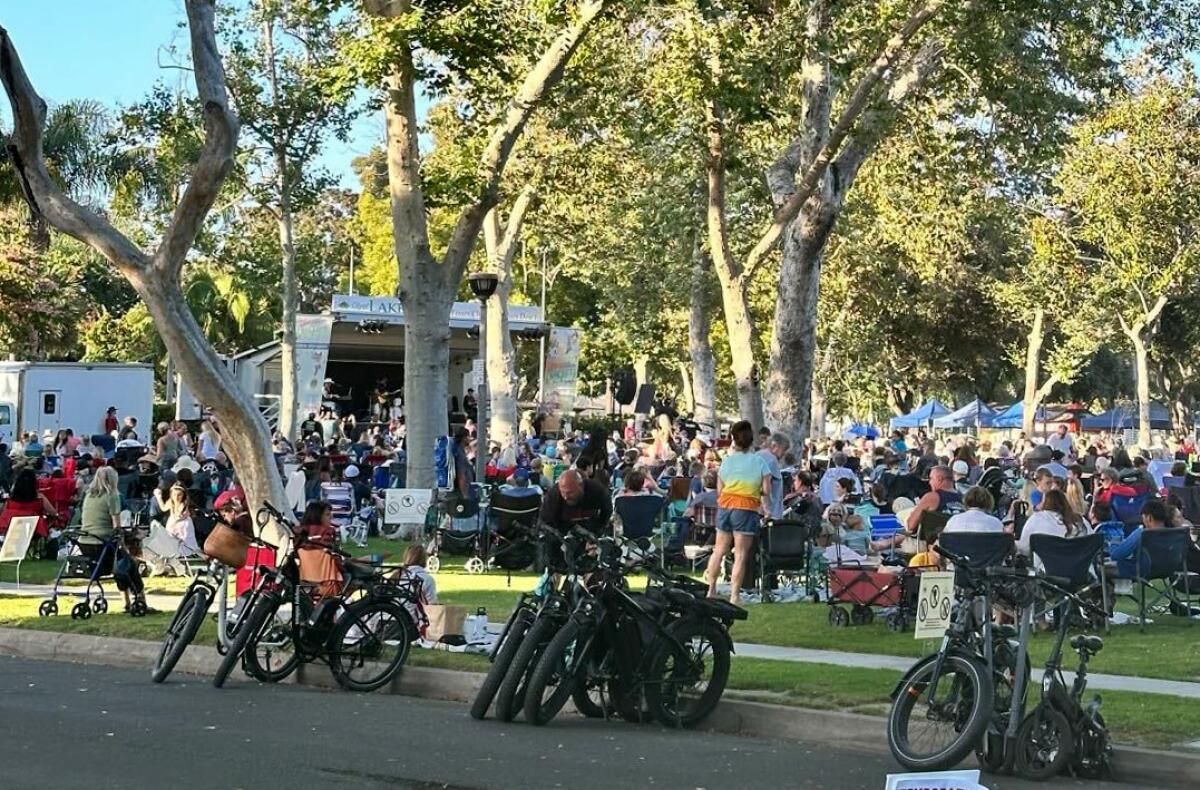 As Trump and Biden debated in Atlanta, the people of Del Valle Park in Lakewood enjoy the summer concert free of politics.