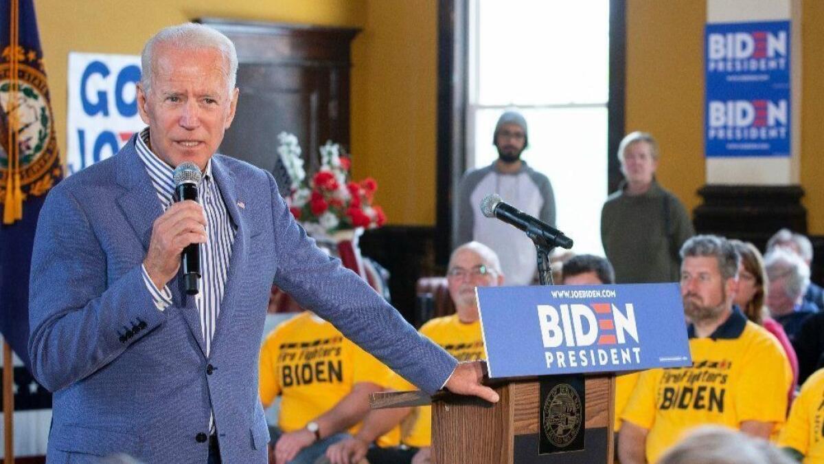 Joe Biden’s campaign said he misheard when he told a voter recently that he agreed the antiabortion Hyde Amendment must be repealed.