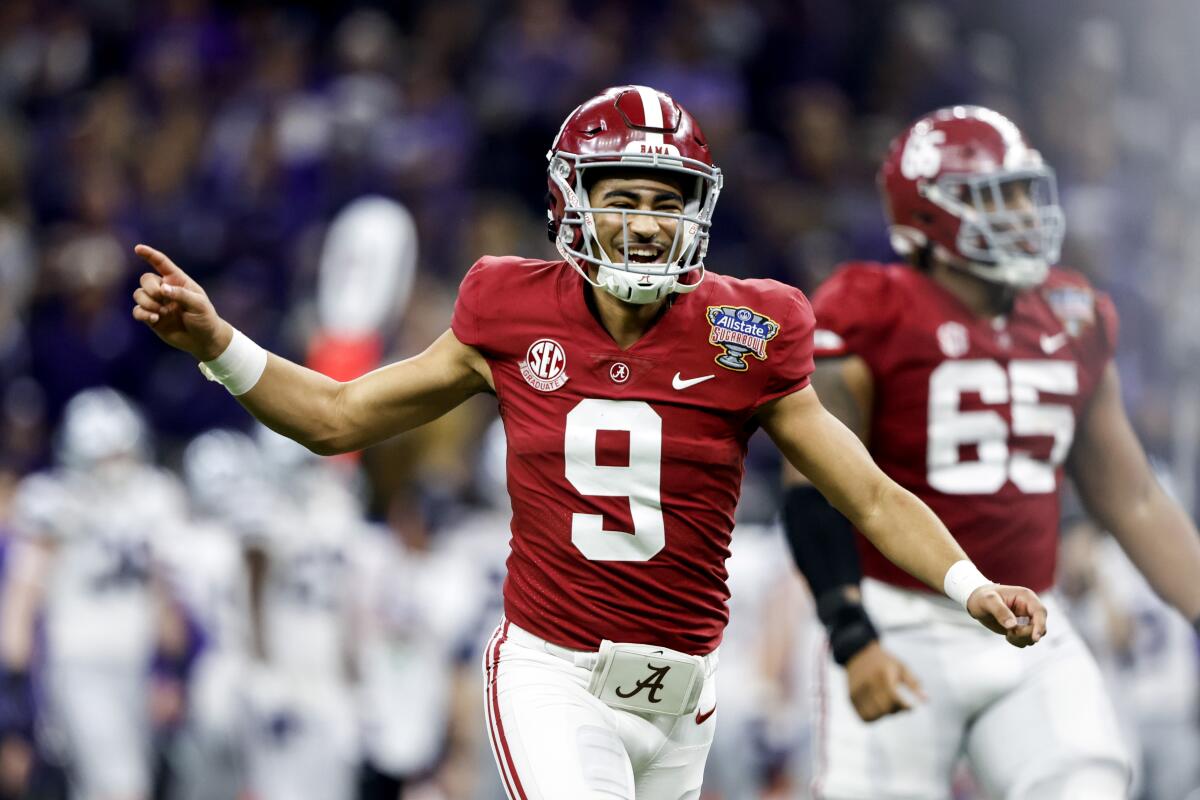 Column: Alabama QB Bryce Young won't be skipping any meals ahead of this  spring's NFL Draft - The San Diego Union-Tribune