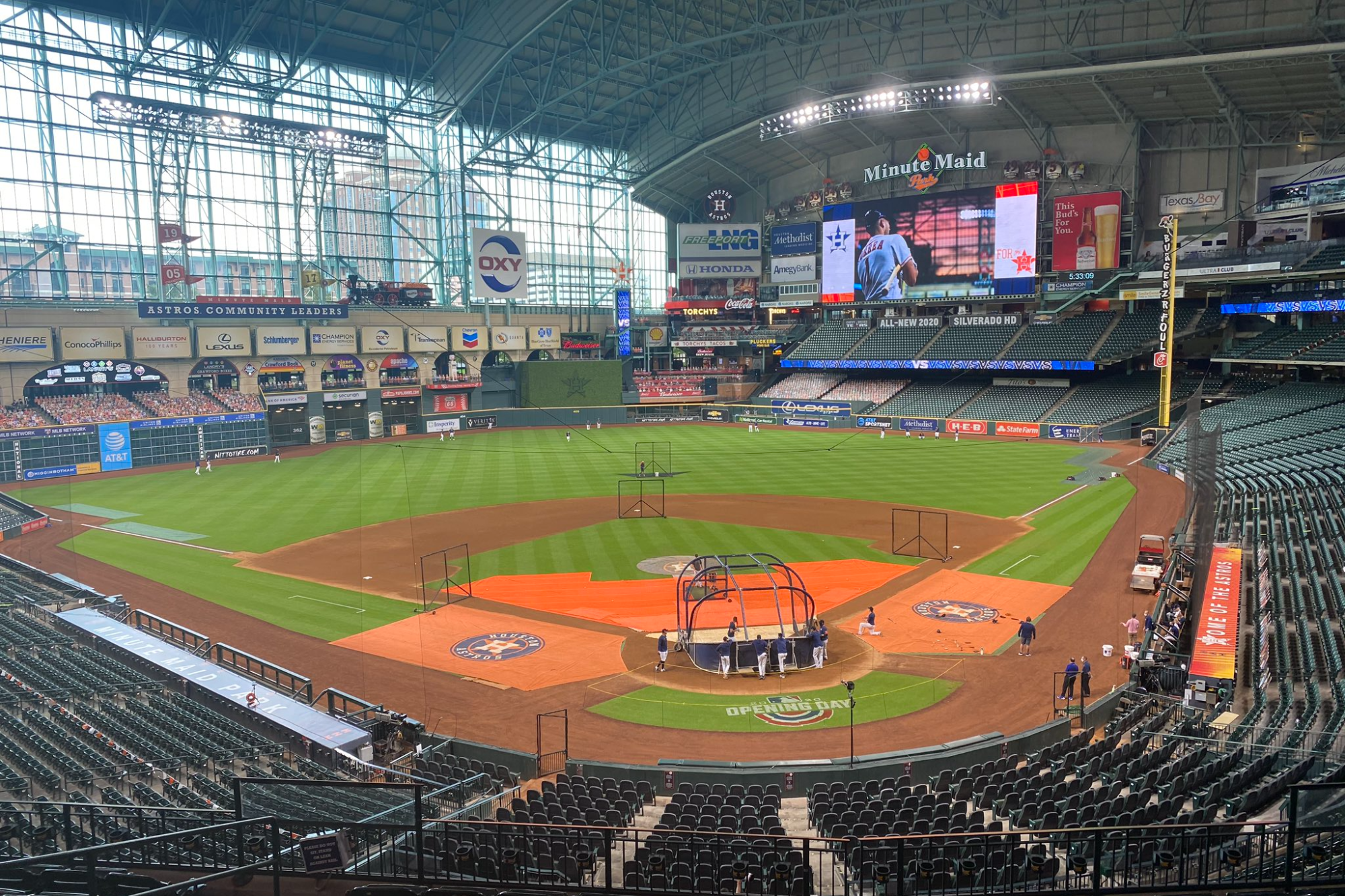 Minute Maid Park in Houston on July 28, 2020.