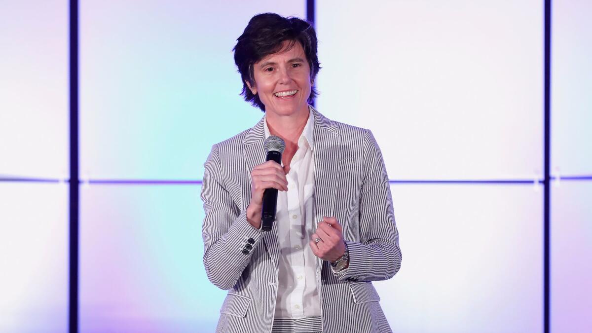 Tig Notaro, onstage at the Family Equality Council's Impact Awards, will host the L.A. Times Book Prizes on Friday, April 21.