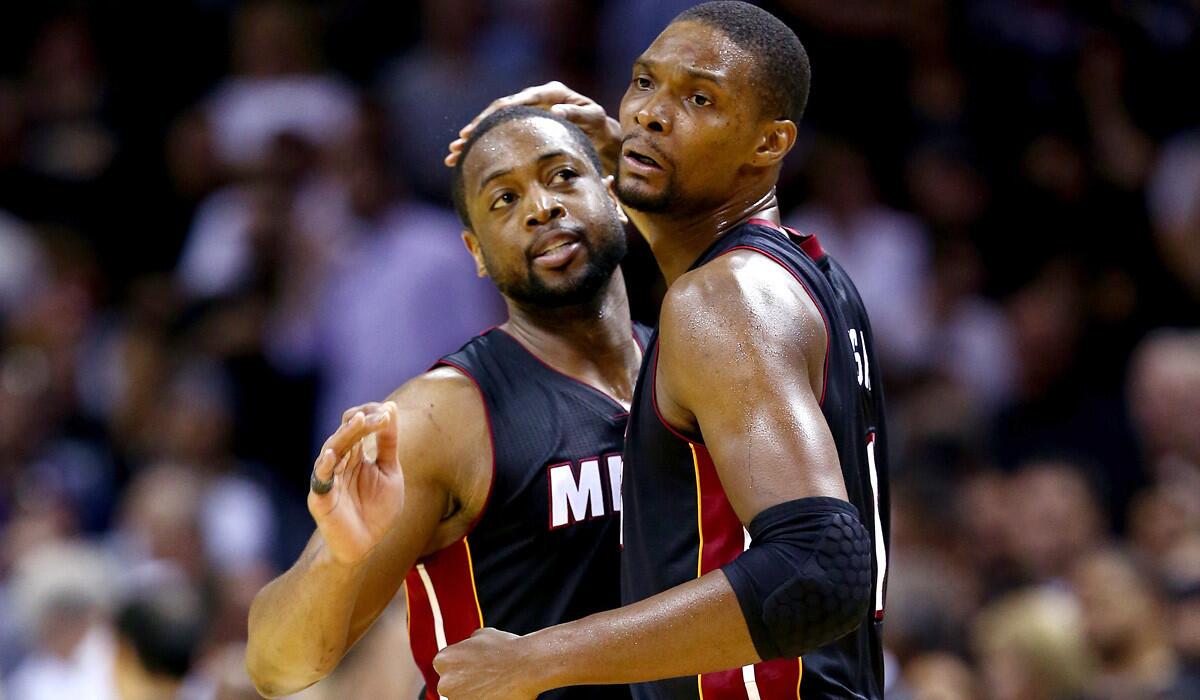 dwyane wade and lebron james and chris bosh