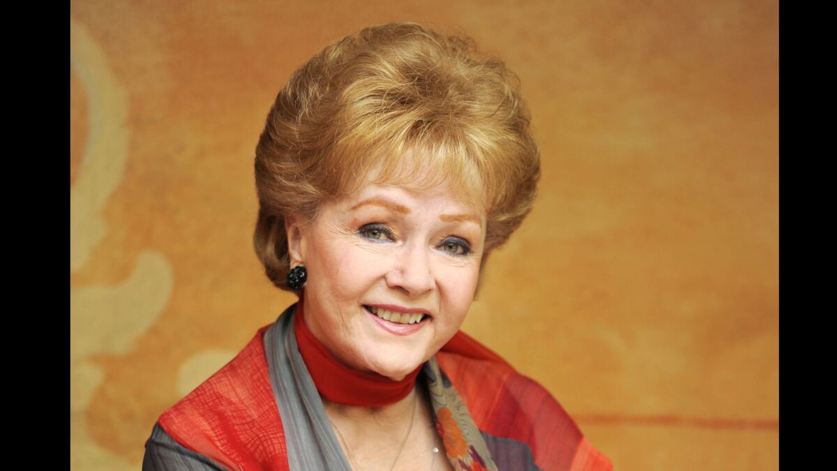Actress Debbie Reynolds poses for a portrait in Beverly Hills on May 21, 2013.