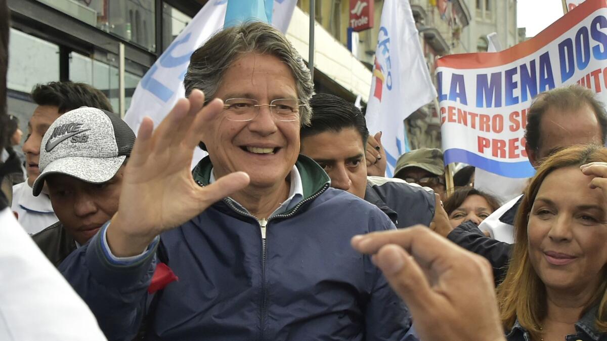 Ecuadorean presidential candidate Guillermo Lasso has said Julian Assange's residency at the country's embassy in London is "an unsustainable situation."