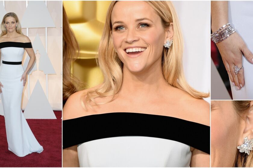 At the 2015 Oscars, Witherspoon dressed in Tom Ford.