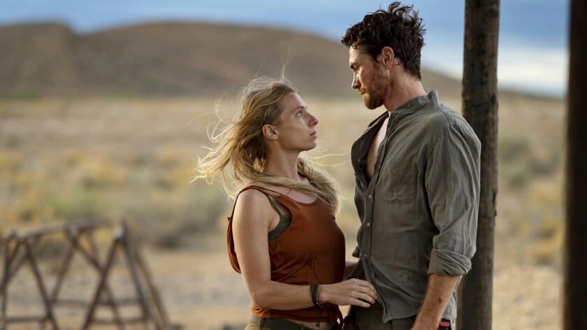 Trix Vivier and James Gracie in a new episode of "Trackers" on Cinemax.