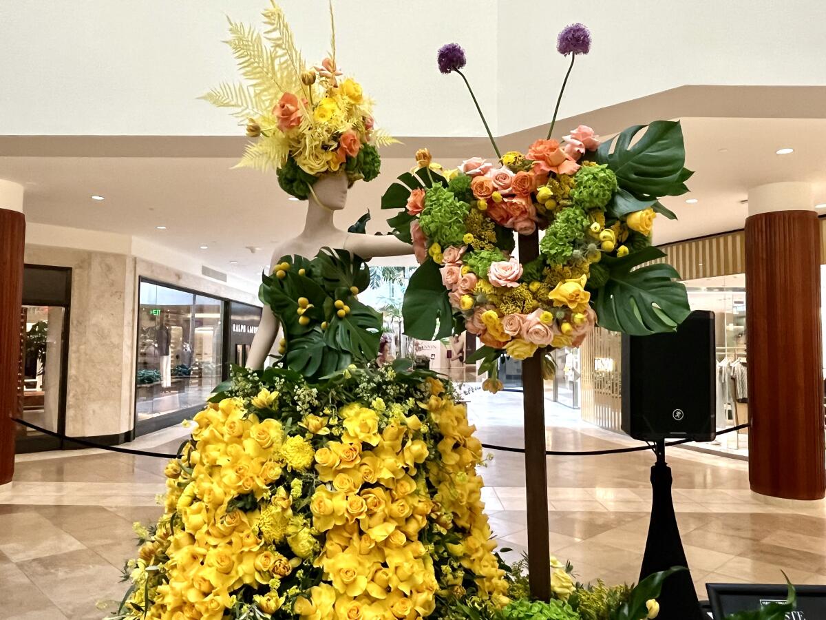 "Dali Lady Butterfly," created by Bonne Fleurs at South Coast Plaza's "Fleurs de Villes ARTISTE."