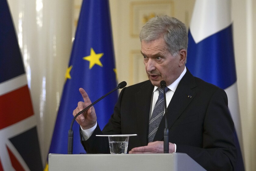 Putin doğu Ukrayna konusunda tereddüt etmeyecek; Finlandiyalı liderler NATO üyeliğine destek verdi 2 Finlandiya Cumhurbaşkanı Sauli Niinisto