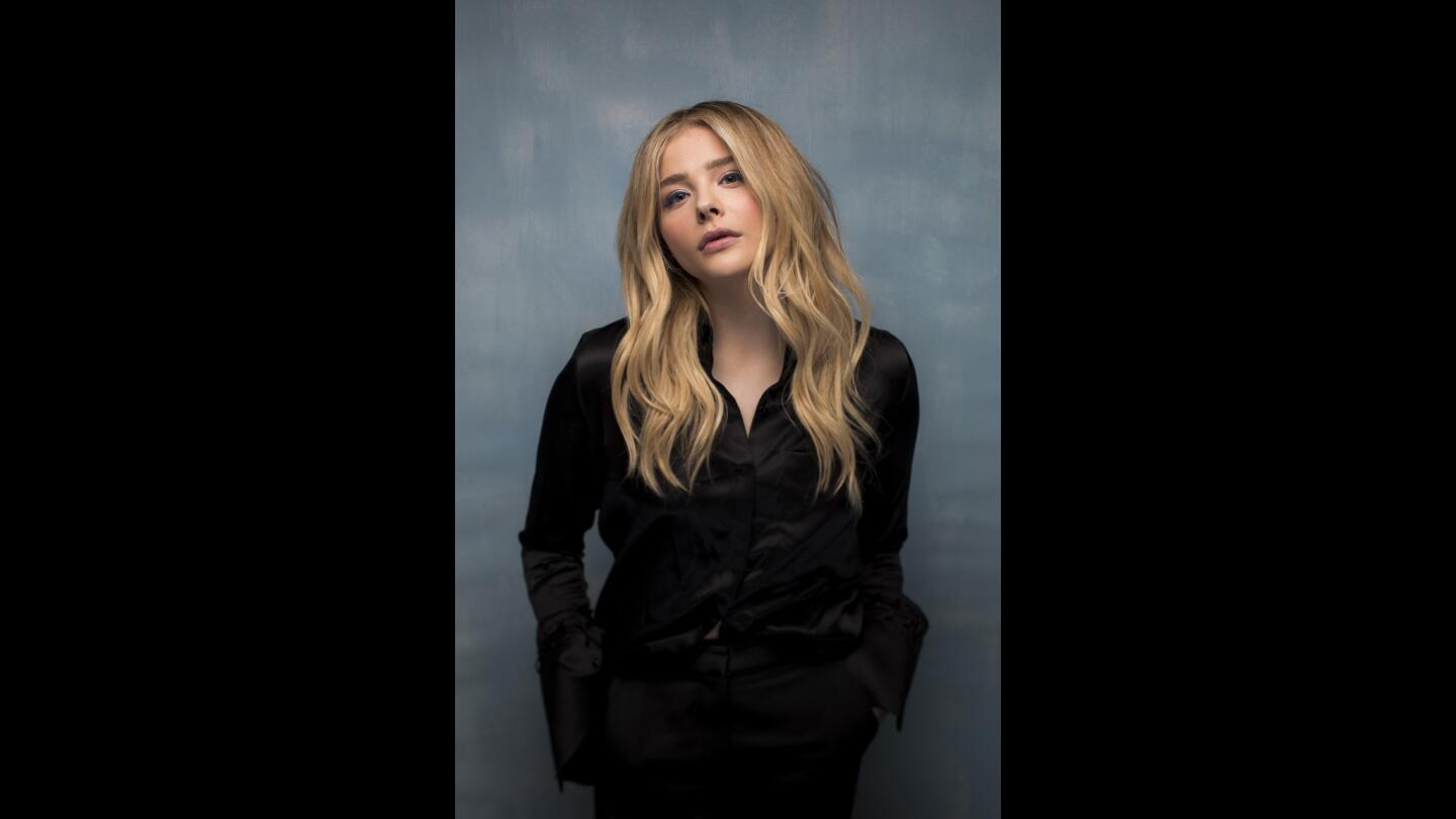 Actress Chloe Grace Moretz, from the film "The Miseducation of Cameron Post," photographed in the L.A. Times Studio at Chase Sapphire on Main, during the Sundance Film Festival in Park City, Utah, Jan. 21, 2018. (Jay L. Clendenin / Los Angeles Times)