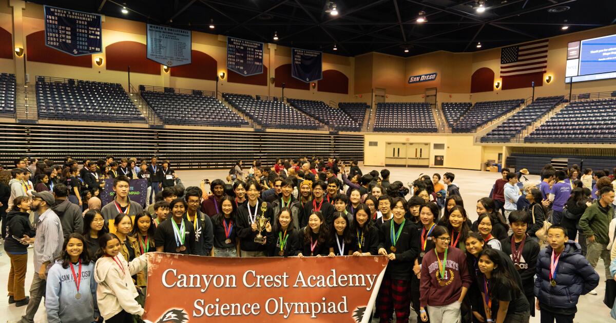 Canyon Crest Academy excels at Science Olympiad Tournament with multiple medal wins