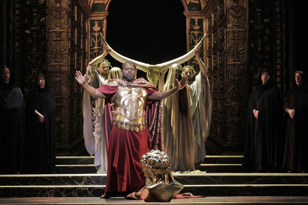 Russell Thomas in L.A. Opera's 2019 production of "The Clemency of Titus."