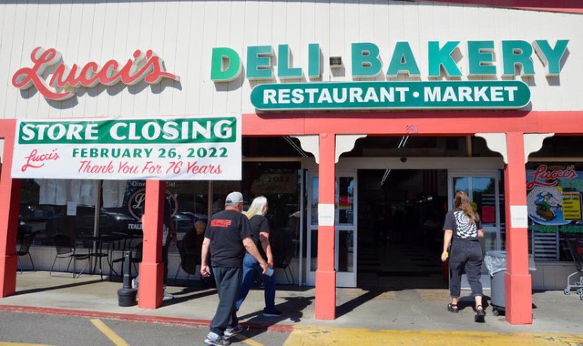 Lucci's Deli-Bakery located at 8911 Adams Ave. Huntington Beach is closing Feb. 26.