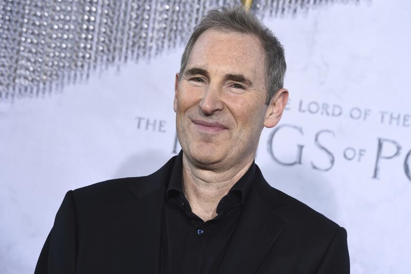 FILE - Andy Jassy, Amazon president and CEO, attends the premiere of "The Lord of the Rings: The Rings of Power" at The Culver Studios on Monday, Aug. 15, 2022, in Culver City, Calif. An administrative law judge ruled Wednesday, May 1, 2024, that Jassy violated labor law by making certain anti-union comments during media interviews two years ago. (Photo by Jordan Strauss/Invision/AP, File)