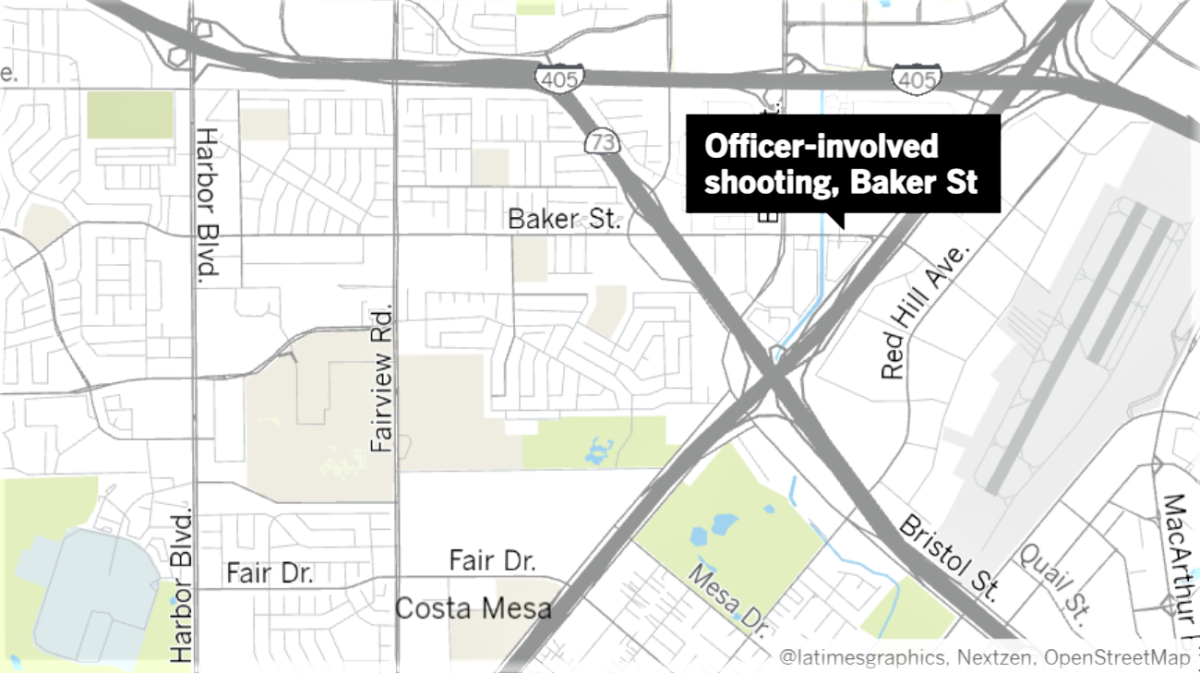 An officer-involved shooting took place early Sunday morning near Baker Street in Costa Mesa. 
