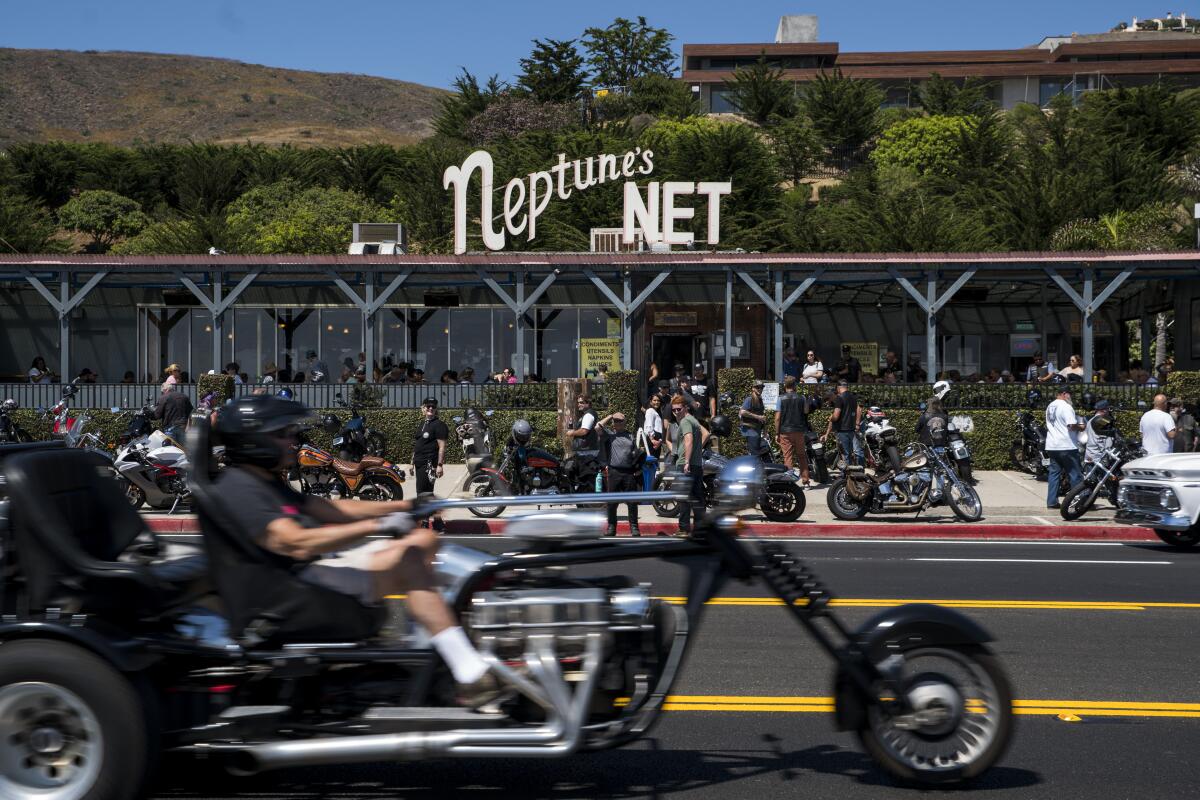 Neptune's Net is a haven for bikers, and seafood lovers as well.