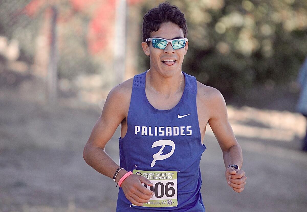Max Fields of Palisades is the City title favorite in cross country.