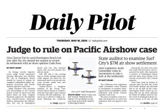 Front page of the Daily Pilot e-newspaper for Thursday, May 16, 2024.