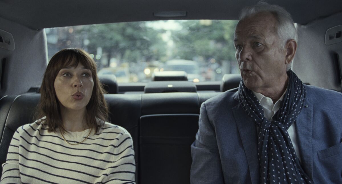 Rashida Jones and Bill Murray in the movie "On the Rocks."