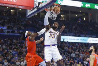 LeBron James and Anthony Davis stand tall in win over Rockets - Los Angeles  Times