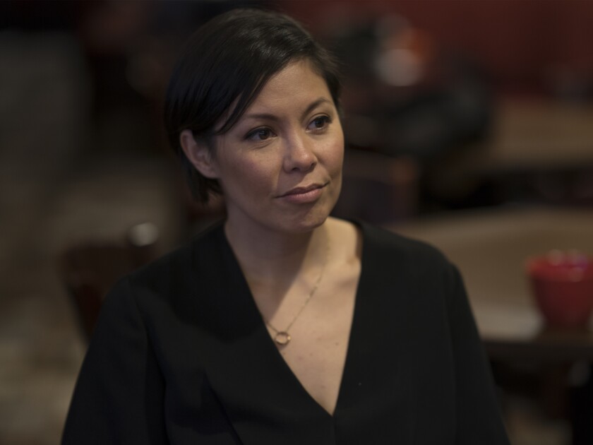 This image released by Showtime shows journalist Alex Wagner from "The Circus: Inside the Wildest Political Show on Earth." MSNBC named Wagner as host of its 9 p.m. weeknight show on the four nights that Rachel Maddow is not working. (Alison Cohen Rosa/Showtime via AP)