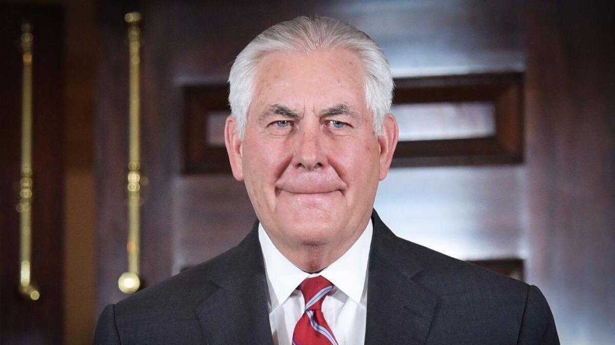US Secretary of State Rex Tillerson, seen here at the State Department in Washington on Nov. 30, 2017, has repeatedly said he has no plans to step down.