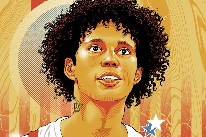 Illustration of Team USA women's basketball player Brittney Griner.