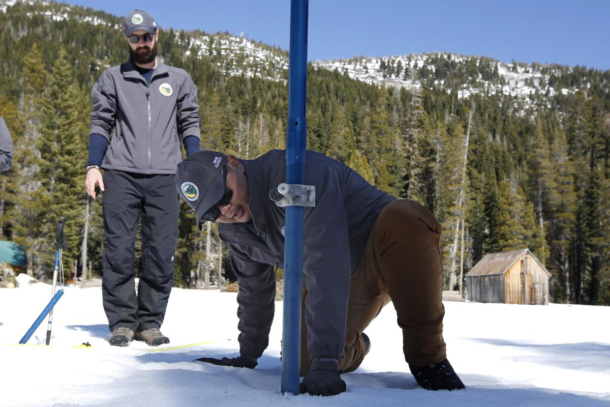 Snow survey at Phillips station