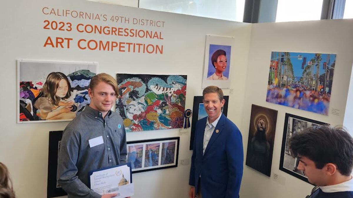 Rancho Santa Fe artist wins Levin's Congressional Art Competition - Vimarsana News