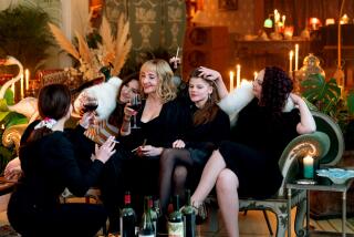 (left to right) Laure Calamy as "Stephane", Doria Tilllier as "George", Dominique Blanc as "Eugenie," Suzanne Clement as "Stephane", Celeste Brunnquell as "Jeanne", and Veronique Ruggia Saura as "Agnes" in Sebastien Marnier's THE ORIGIN OF EVIL. Courtesy of Laurent Champoussin. An IFC Films release.