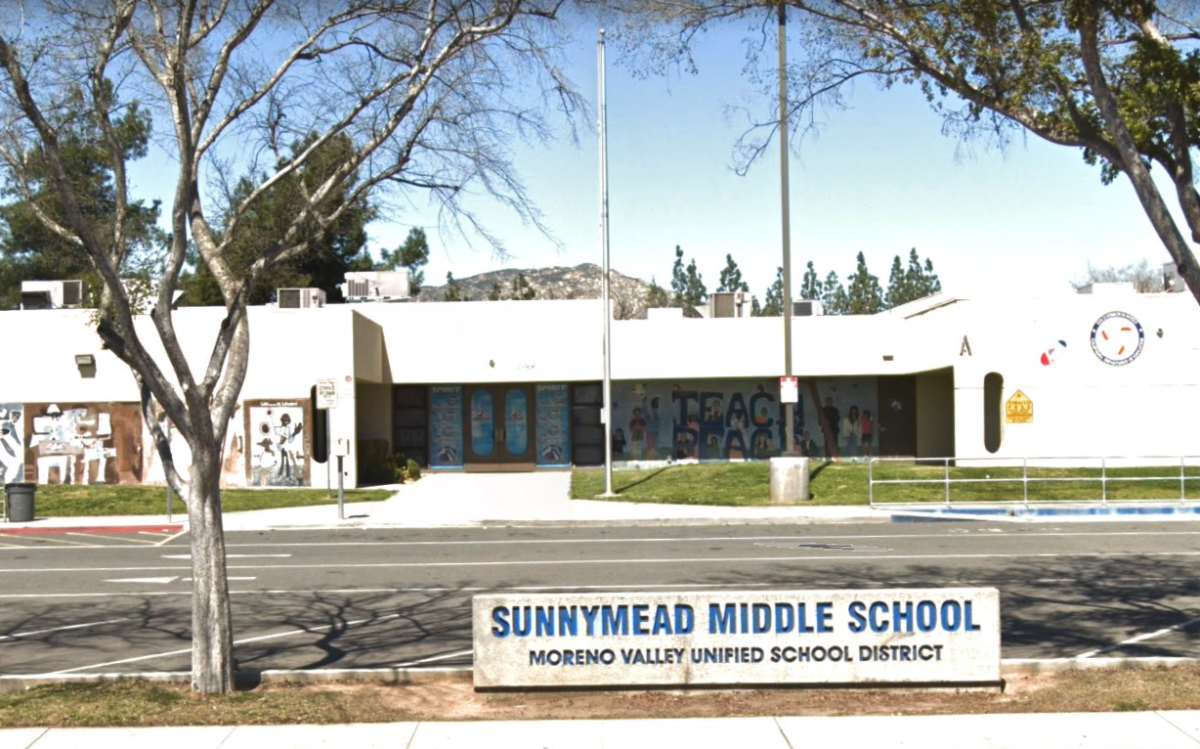 Sunnymead Middle School was the site of a second violent fight among Moreno Valley students in recent weeks.