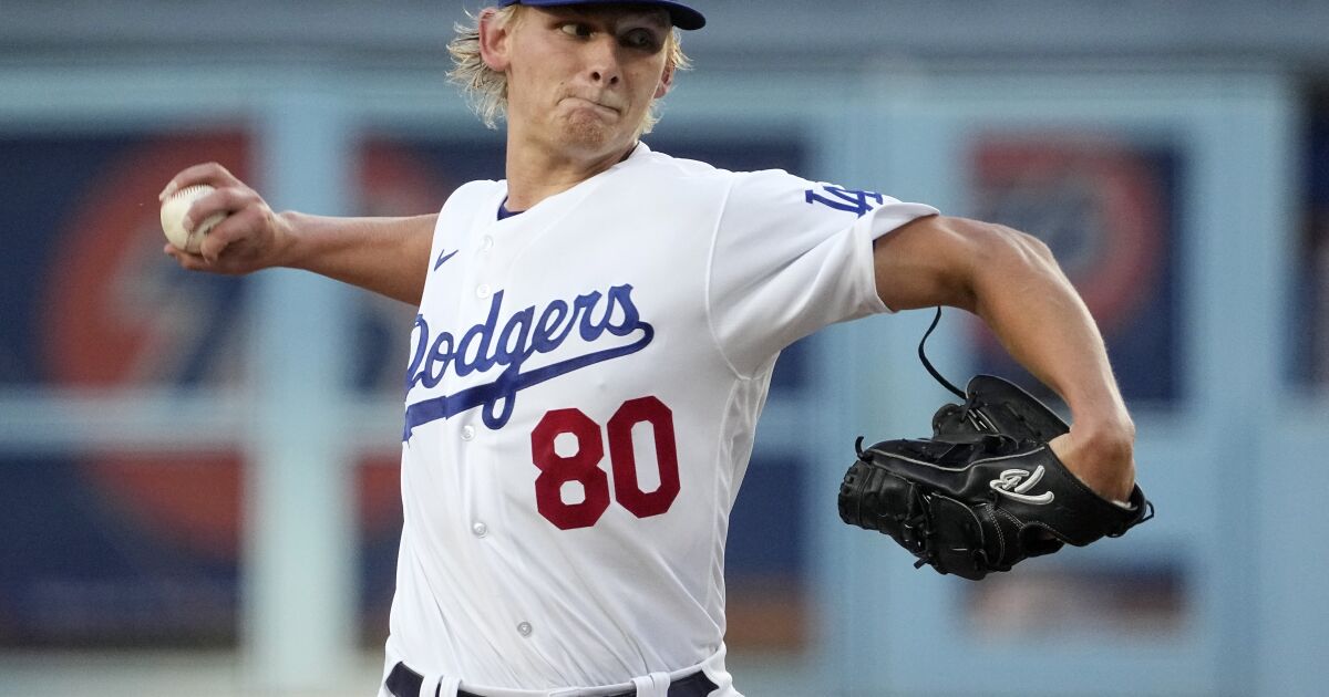 Inside Emmet Sheehan’s rise from unheralded prospect to Dodgers pitcher