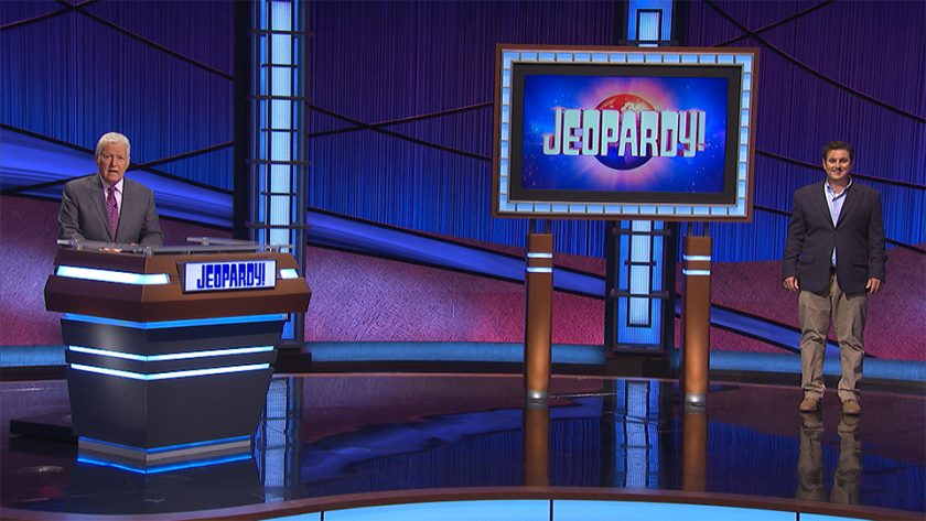 Huntington Beach resident Greg Marrero, right, will appear on the game show "Jeopardy!" on Tuesday night.