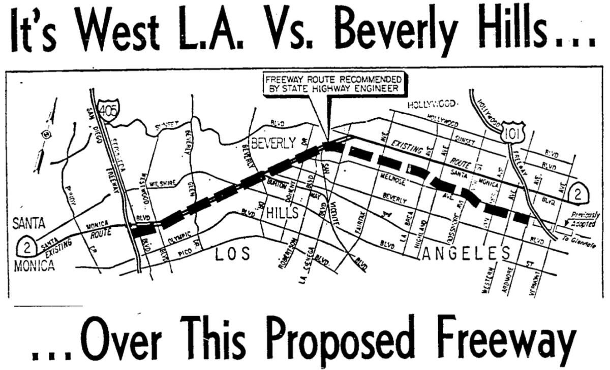 The ghosts of L.A.'s unbuilt freeways - Los Angeles Times