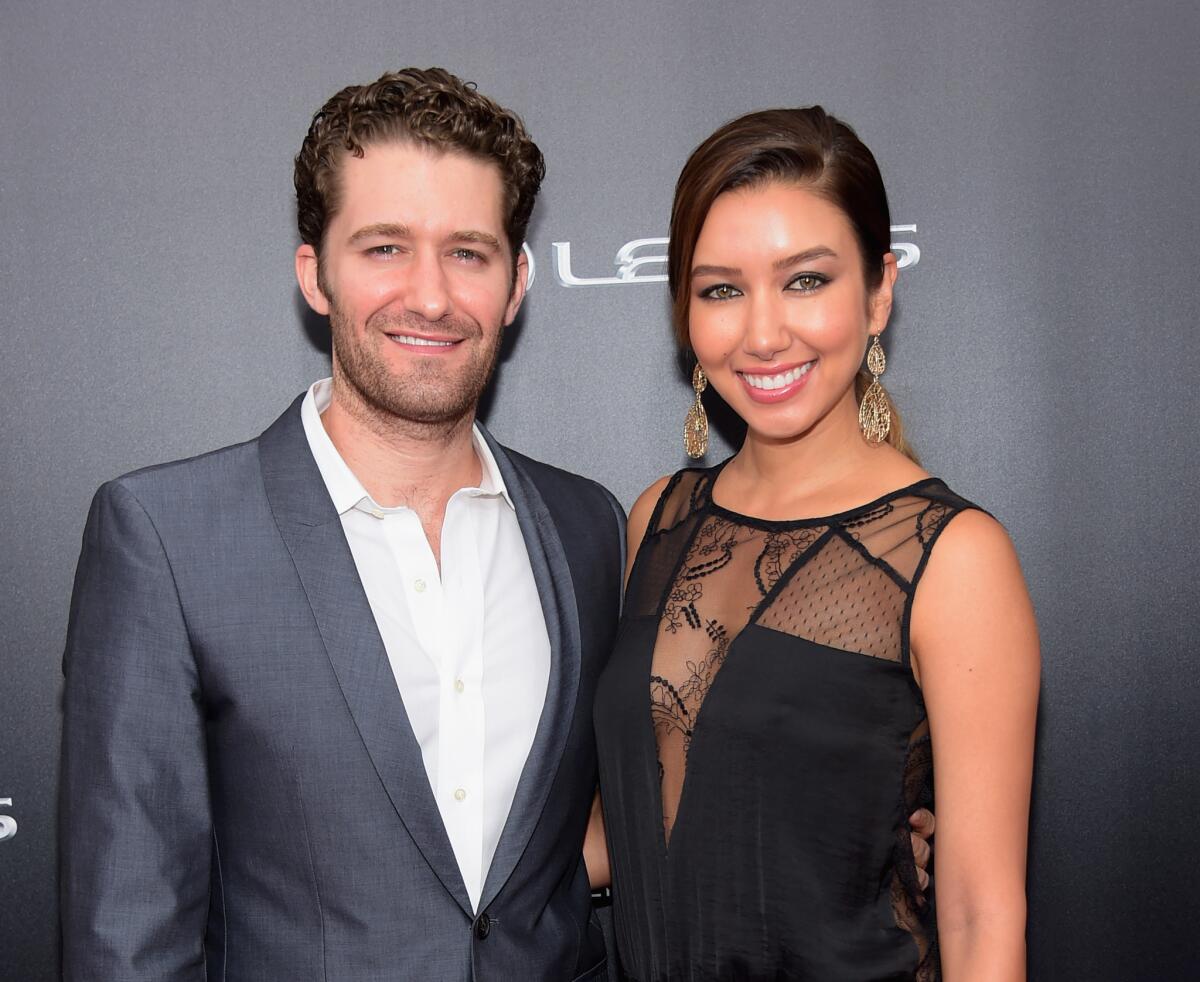 Actor Matthew Morrison and model Renee Puente, who married on Saturday, attend the second annual Short Films "Life Is Amazing" New York premiere in August.