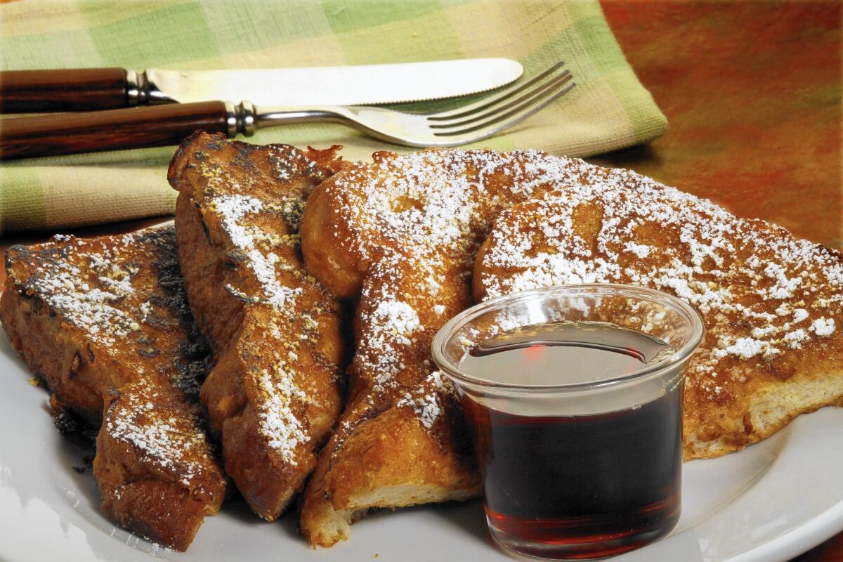 French toast is warmed up with pumpkin pie spices.