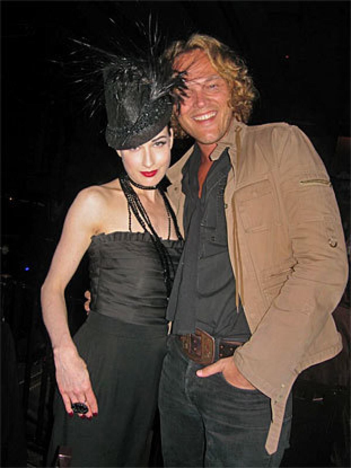 Dita Von Teese and Peter Dundas at the Key Club.