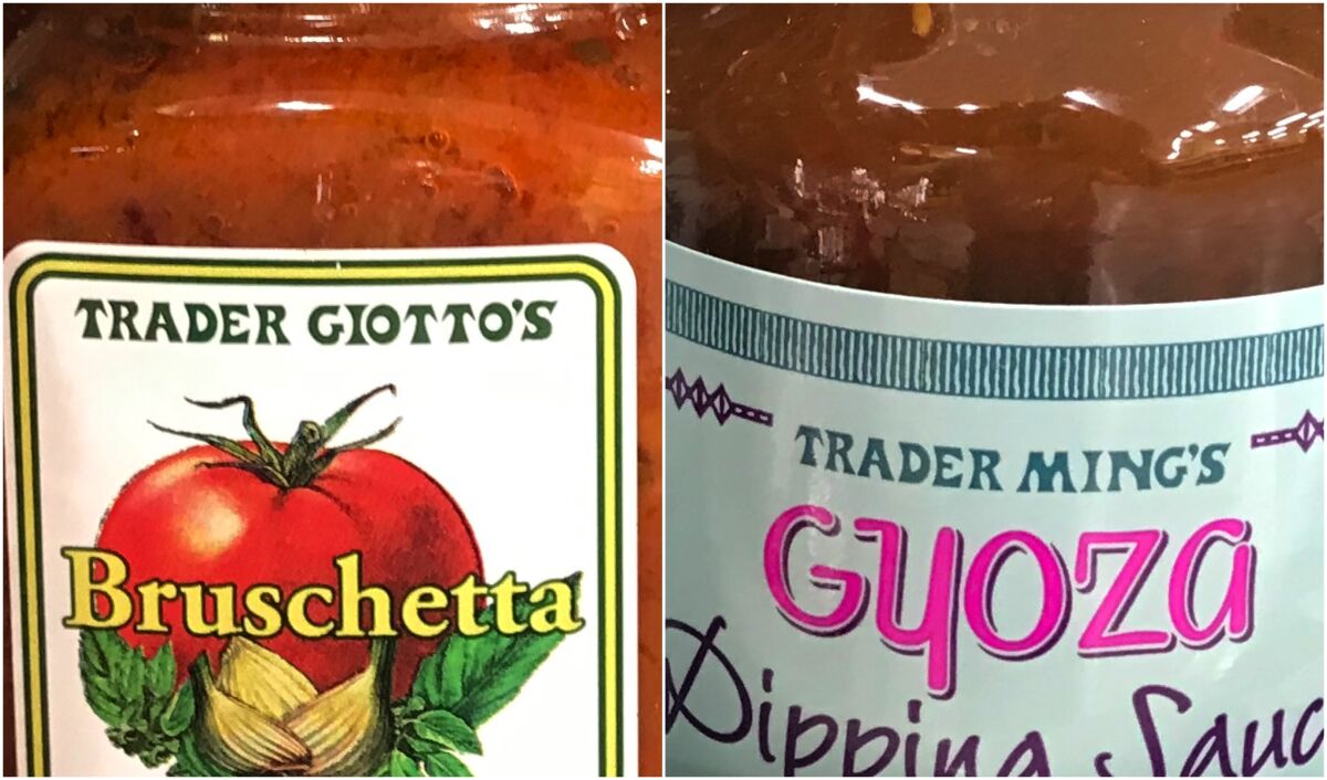 Trader Joe's Giotto's and Ming's brands.