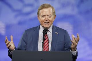 FILE - Lou Dobbs, with Fox News, speaks at the Conservative Political Action Conference (CPAC), on Feb. 24, 2017, in Oxon Hill, Md. Fox Business Network’s “Lou Dobbs Tonight” has been canceled. In a statement Friday, Feb. 5, 2021, Fox News said the move was part of routine programming changes that it had foreshadowed last fall. (AP Photo/Alex Brandon, File)