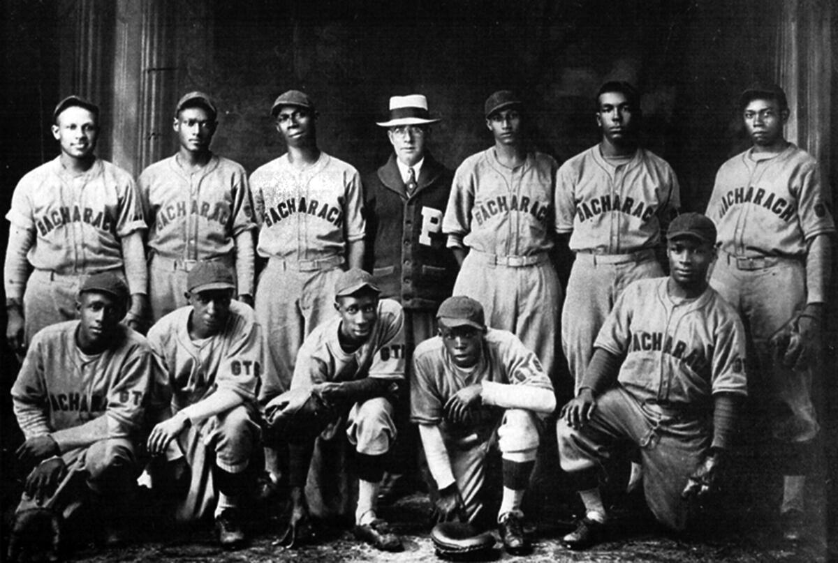 Halley Harding with the 1931 Bacharach Giants, a Negro league baseball team 