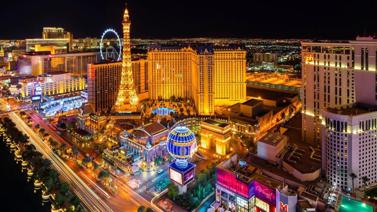 Las Vegas has triple-digit heat but you'll find chilly places to hang inside some Strip hotels. (Eric Lo / Getty Images)