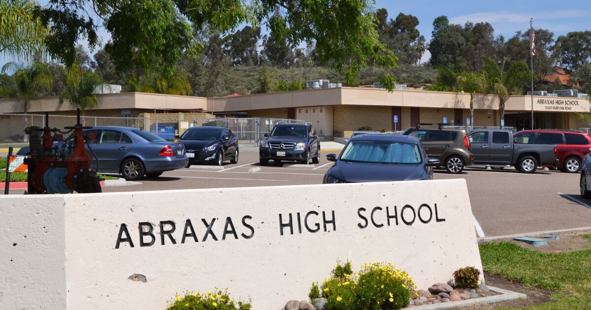 Abraxas named Model Continuation School Pomerado News